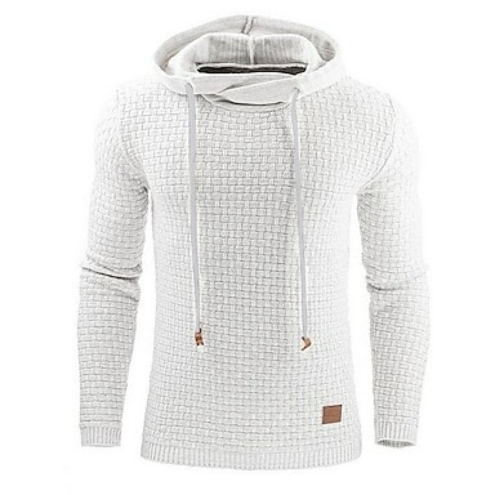 Men's Hoodie White Med